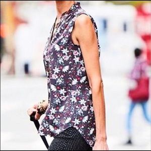 CAbi New Plaza Top | Style 5210 | Blouse Grey Sz M